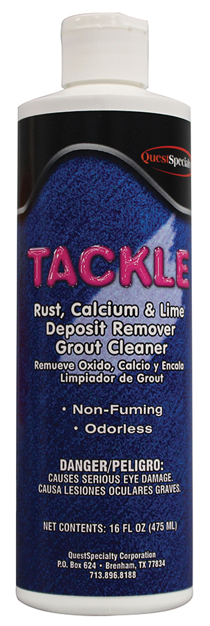 TACKLE Rust, Calcium and Lime Deposit Remover; Grout Cleaner