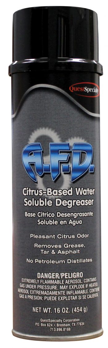 A.F.D. Citrus-Based Water Soluble Degreaser