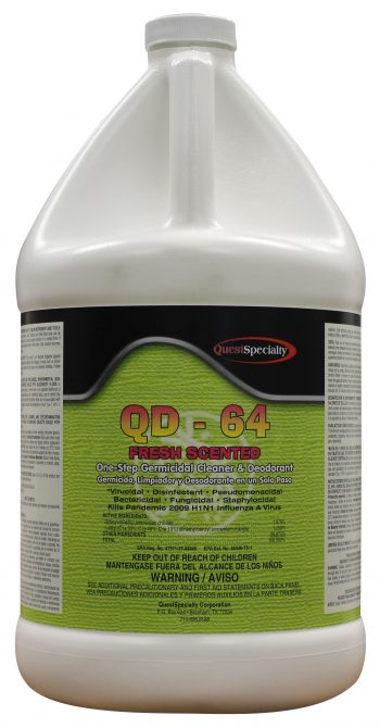 QD-64 FRESH SCENTED One Step Germicidal Cleaner & Deodorant