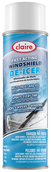 FAST-ACTING WINDSHIELD DE-ICER